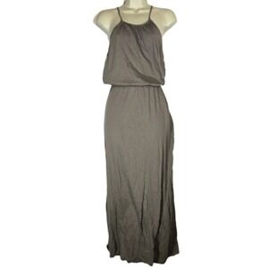 Synergy Organic Cotton Blouson Waist Dress Oversized Small Maxi Sustainable Boho